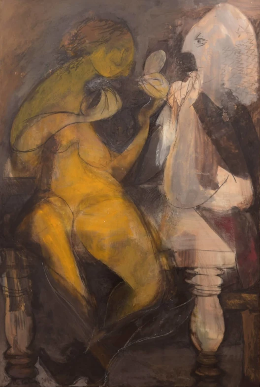 Quadro che raffigura "La cortigiana"