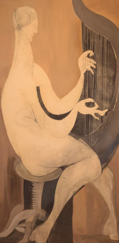 Quadro che raffigura L'arpista