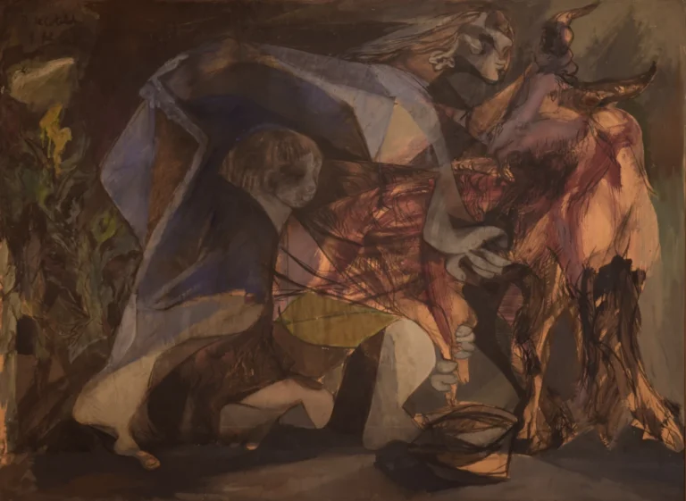 Dipinto che raffigura La capra rossa