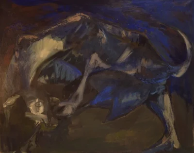 Dipinto che raffigura La capra blu