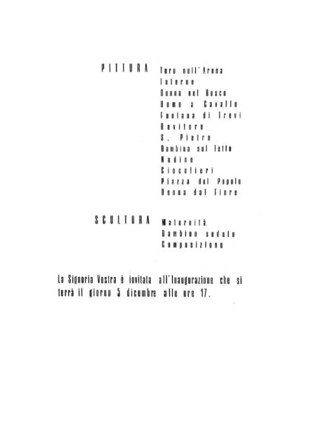 Elenco delle opere