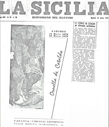critica mostra catania 1970 1