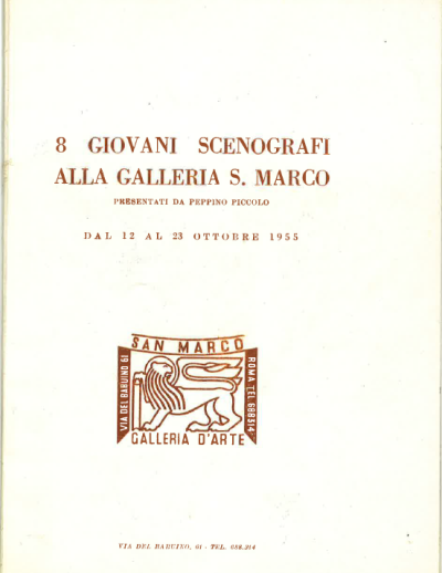 scenografi galleria san marco